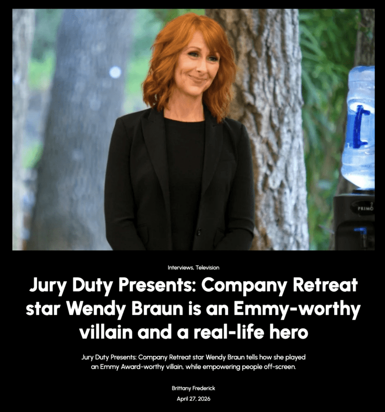 Wendy Braun is an Emmy-worthy villain
